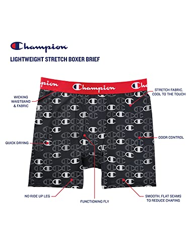 Underwear Boxer Briefs, Everyday Active, Lightweight Stretch, 3-pack