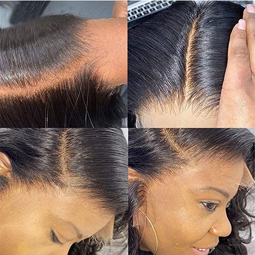 Hd Closure 5x5 Straight Closure 5x5 Transparent Lace Closure 12A Virgin Remy Human Hair Frontal Closure Pre Plucked With Baby Hair Natural Black Color(14inch)