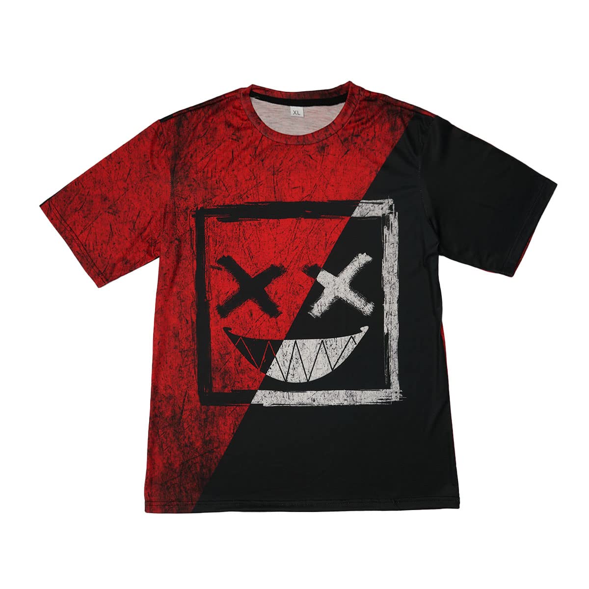Men's Muscle Fitness Short Sleeve Printed Personalized Fashion Sweatshirt Fashionable T-Shirt