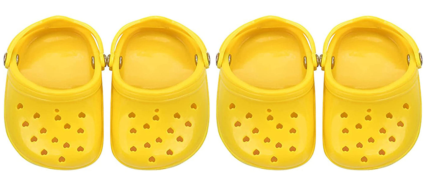 4 PCS Small Dog Sandals, Shoes for Dogs, Candy Colors Dog Sandals for Photo, Doggy Rubber Slipper Shoes Pink