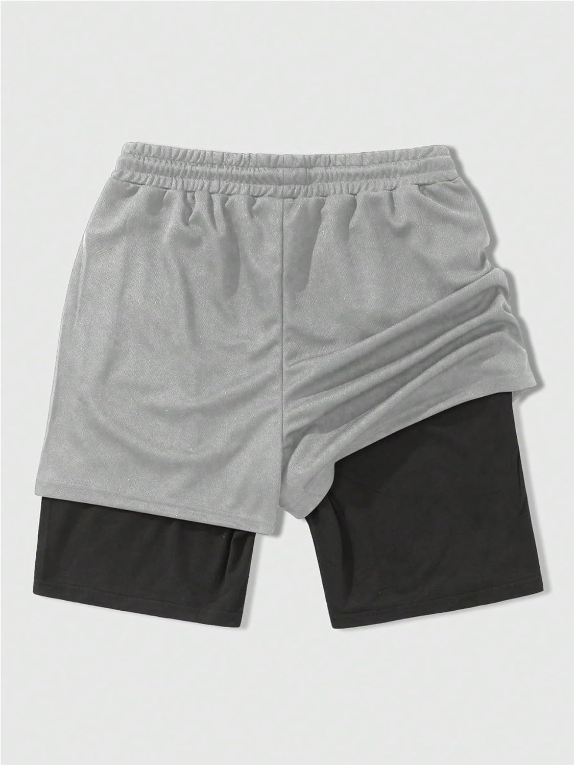 Men's Graphic Shorts with Liner Cross Print Drawstring 2 in 1 Gym Track Bottoms