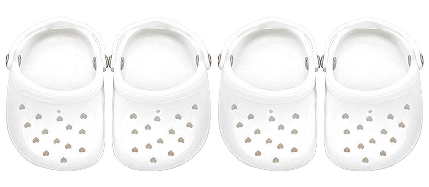 4 PCS Small Dog Sandals, Shoes for Dogs, Candy Colors Dog Sandals for Photo, Doggy Rubber Slipper Shoes Pink