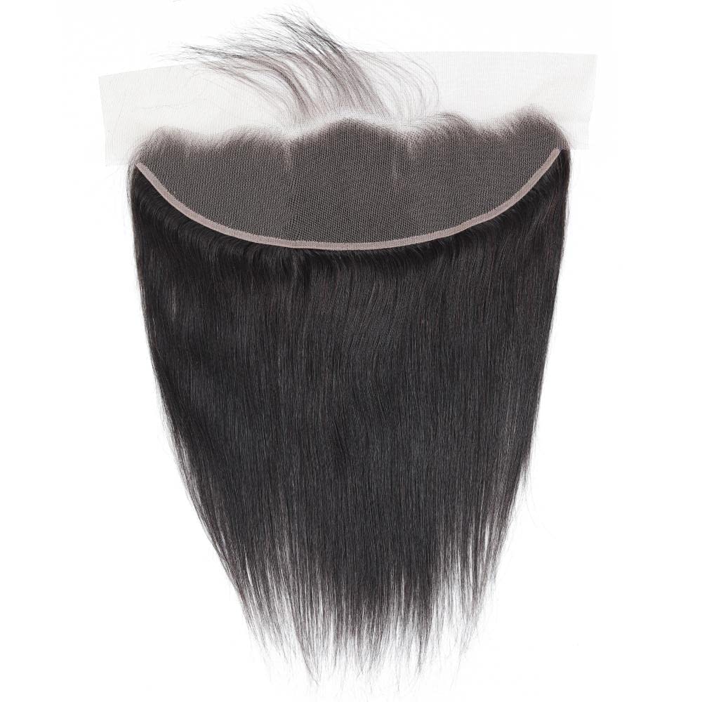 Hd Closure 5x5 Straight Closure 5x5 Transparent Lace Closure 12A Virgin Remy Human Hair Frontal Closure Pre Plucked With Baby Hair Natural Black Color(14inch)
