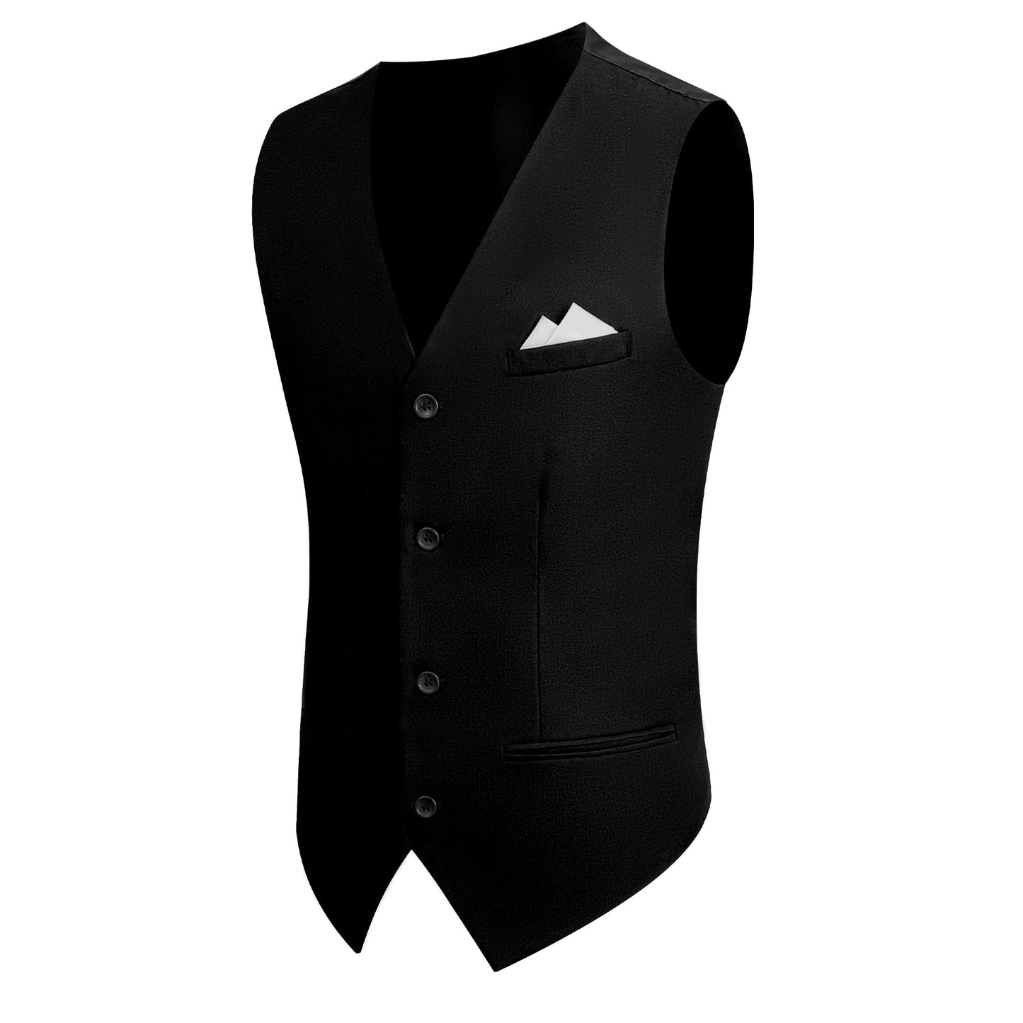 MAGE MALE Mens 3 Piece Suits Slim Fit Tuxedo Suit Set Soild Prom Wedding Suits One Button Blazer Vest Pants Set with Bow Tie