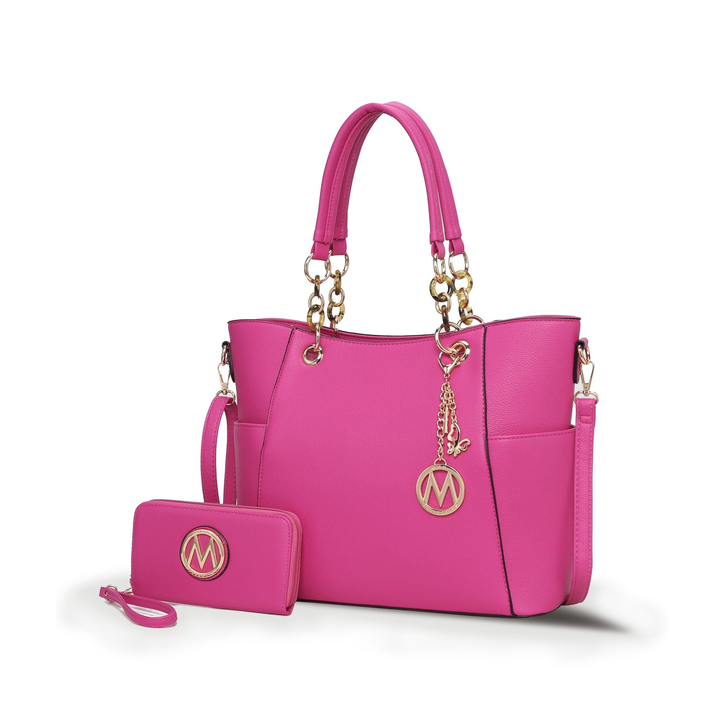 MKF Collection Tote Bag for Women, Handbag Set with Wallet-Top-Handle- Vegan Leather Purse