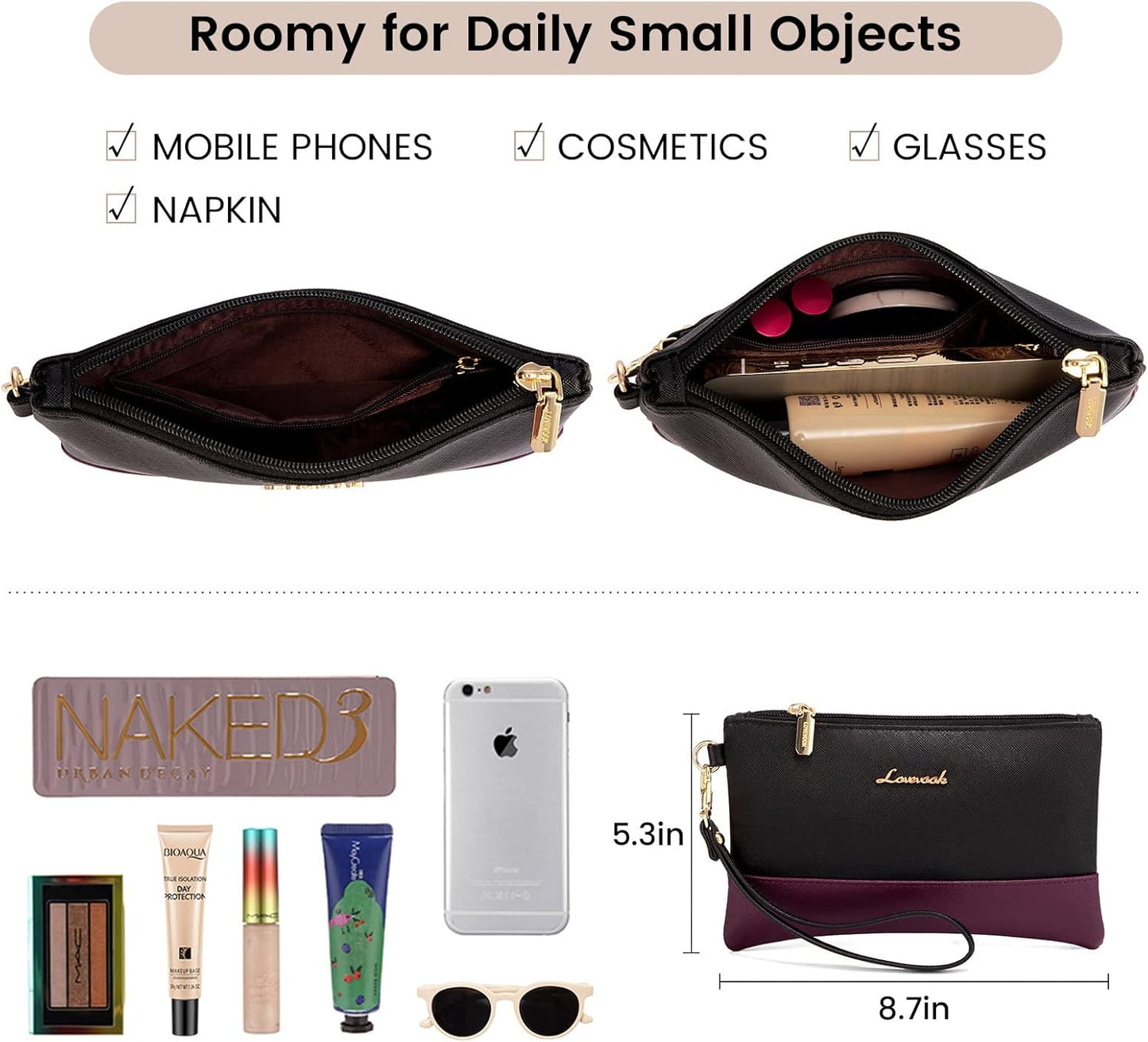 LOVEVOOK Laptop Bag for Women 15.6 Inch Tote Work Professional Leather Computer Briefcase Waterproof Handbag Shoulder Large Capacity Business Teacher Office Crossbody Purse