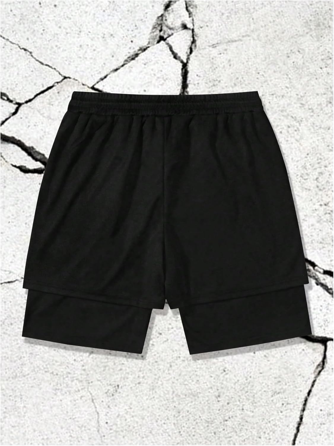 Men's Graphic Shorts with Liner Cross Print Drawstring 2 in 1 Gym Track Bottoms