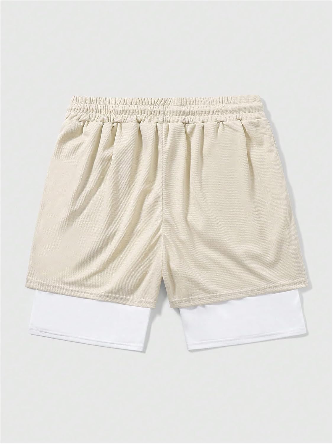 Men's Graphic Shorts with Liner Cross Print Drawstring 2 in 1 Gym Track Bottoms