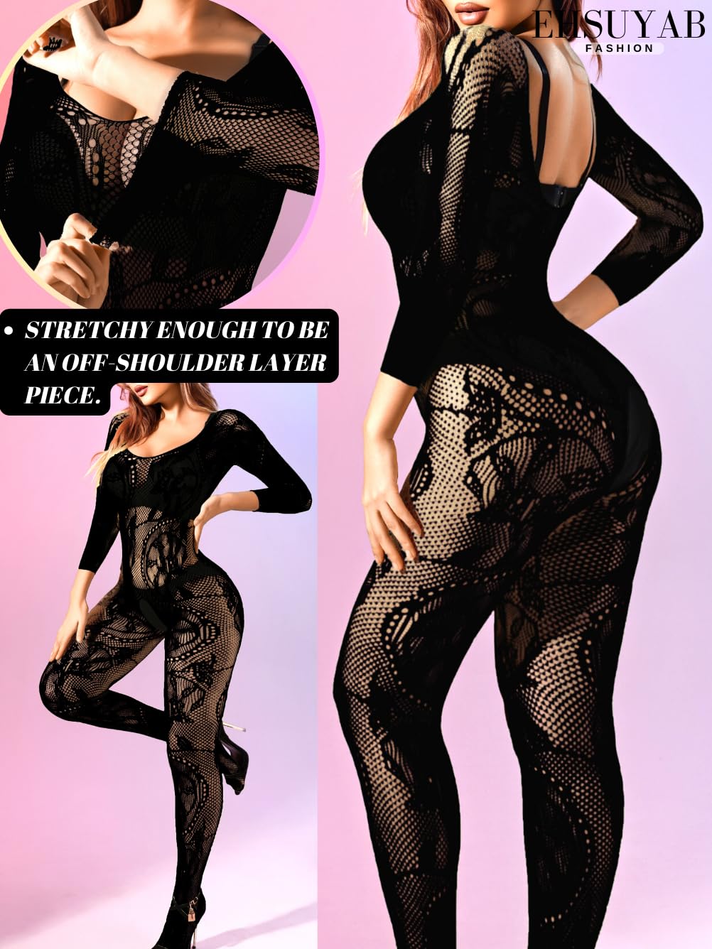 Women Sexy Body Stockings, Fishnet Bodysuit Glow Party Rave, Exotic Dancer Wear Fishnets Lingerie Outfits Plus Size