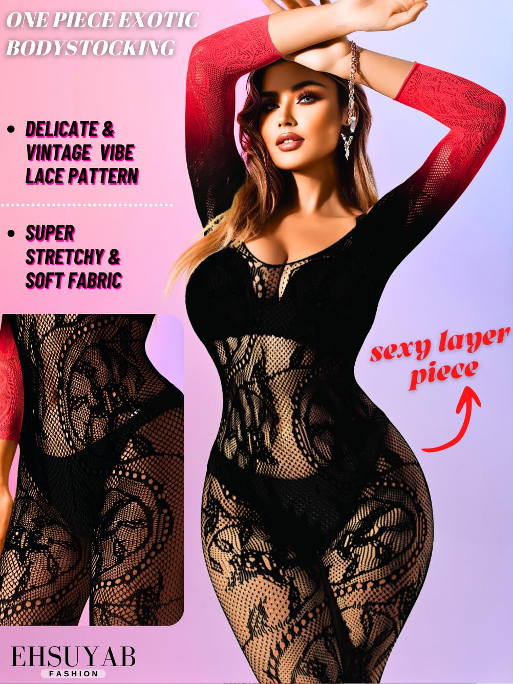 Women Sexy Body Stockings, Fishnet Bodysuit Glow Party Rave, Exotic Dancer Wear Fishnets Lingerie Outfits Plus Size