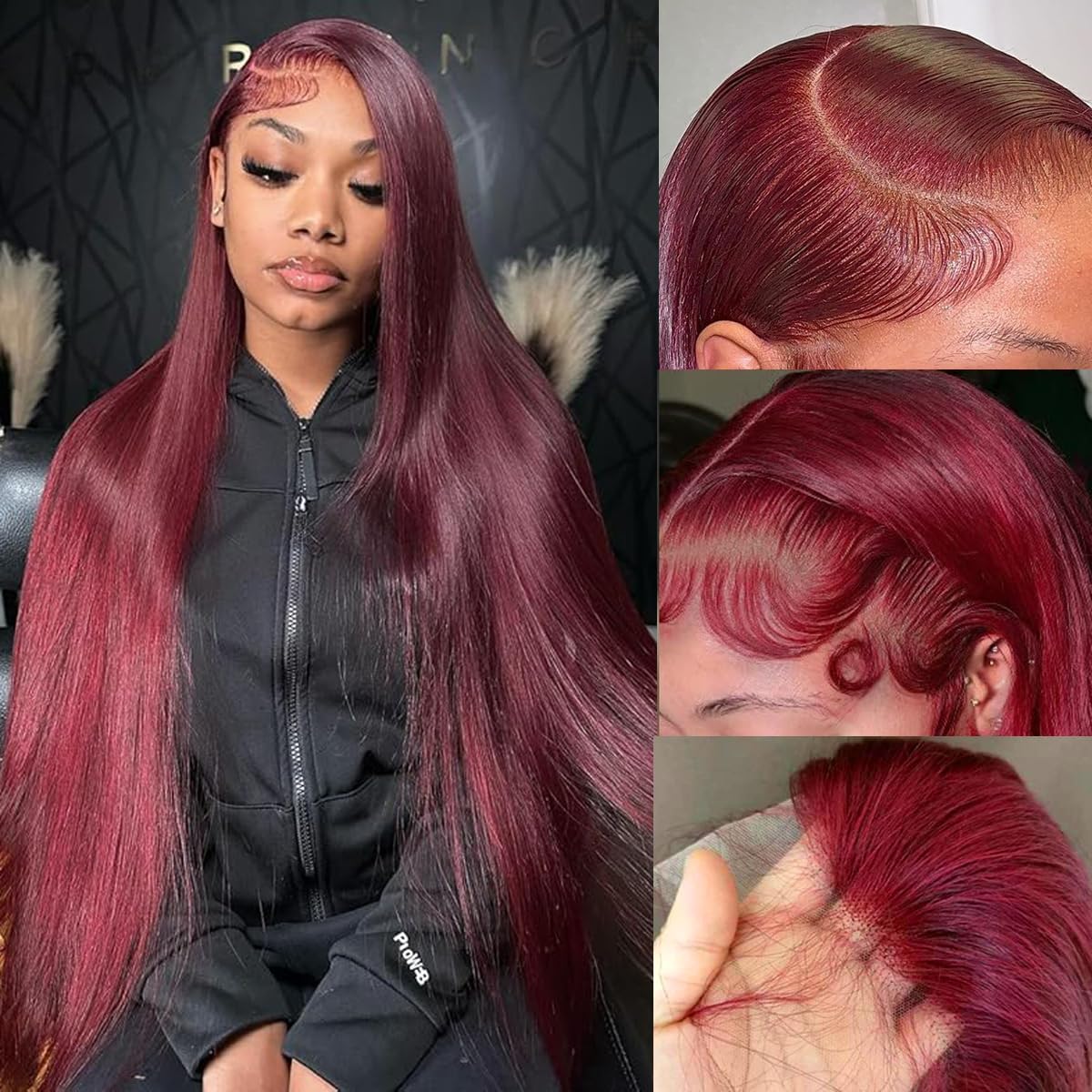13x6 Straight Lace Front Wigs Human Hair 200 Density HD Transparent Lace Frontal Human Hair Wigs for Women Glueless Wigs Human Hair Pre Plucked 28 Inch