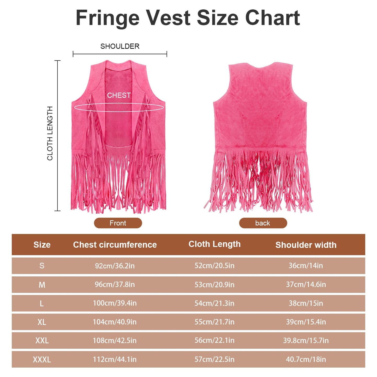 HyperFun Cowgirl Outfits for Women Western Costume Accessories Cowboy Hat Tassels Fringe Vest Earring Hippie Glasses Bandana