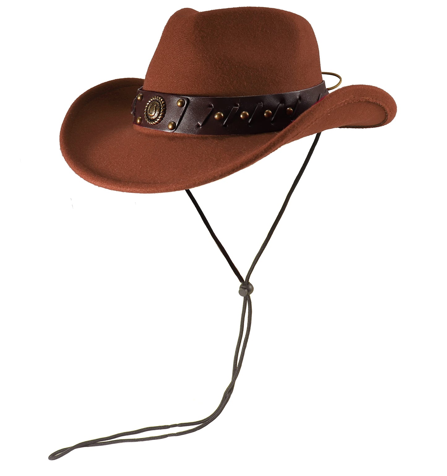 Ibeauti Cowboy Hat with Fringed Bandana Set for Women Wide Brim Western Cowgirl Hat Paisley Head Wrap Scarf