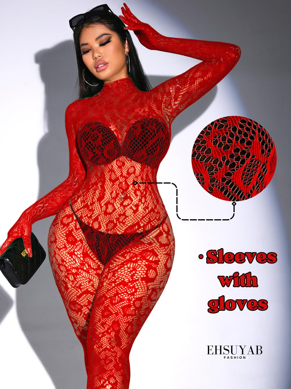 Sexy Lace Leopard Jumpsuit For Women, Fishnet Bodysuit Glow Party Club, Poster One Piece Mesh Full Body Rave Outfits