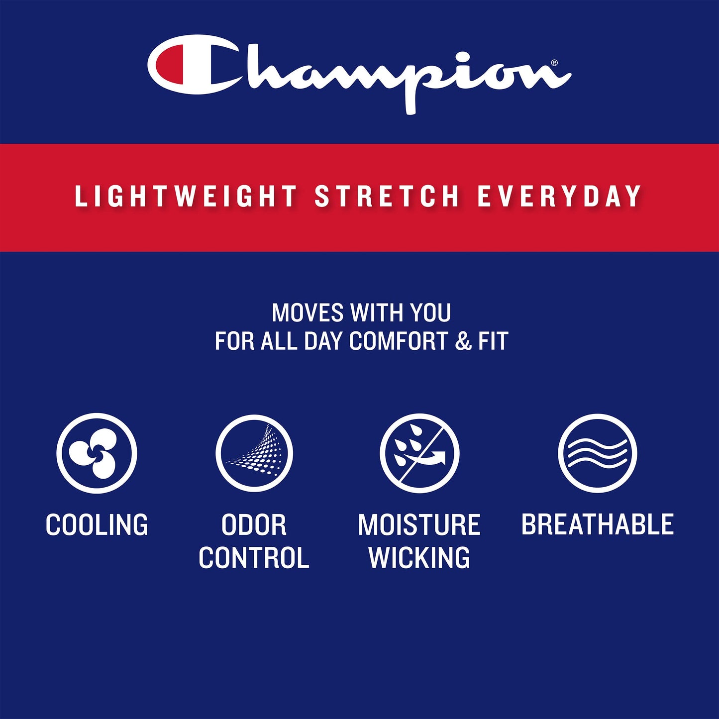 Underwear Boxer Briefs, Everyday Active, Lightweight Stretch, 3-pack