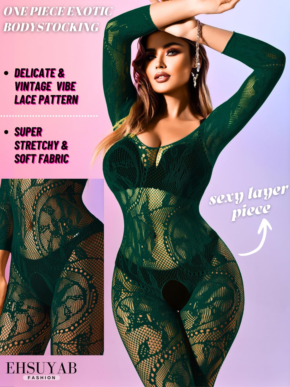 Women Sexy Body Stockings, Fishnet Bodysuit Glow Party Rave, Exotic Dancer Wear Fishnets Lingerie Outfits Plus Size