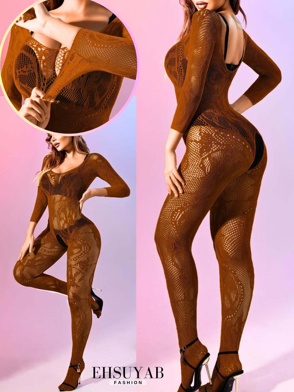 Women Sexy Body Stockings, Fishnet Bodysuit Glow Party Rave, Exotic Dancer Wear Fishnets Lingerie Outfits Plus Size