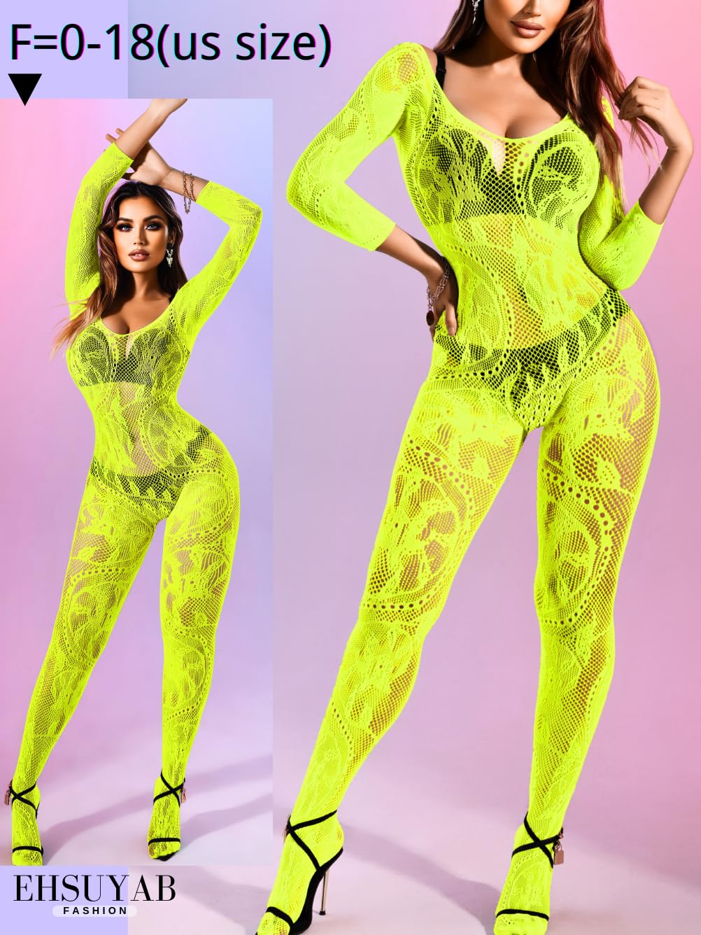Women Sexy Body Stockings, Fishnet Bodysuit Glow Party Rave, Exotic Dancer Wear Fishnets Lingerie Outfits Plus Size
