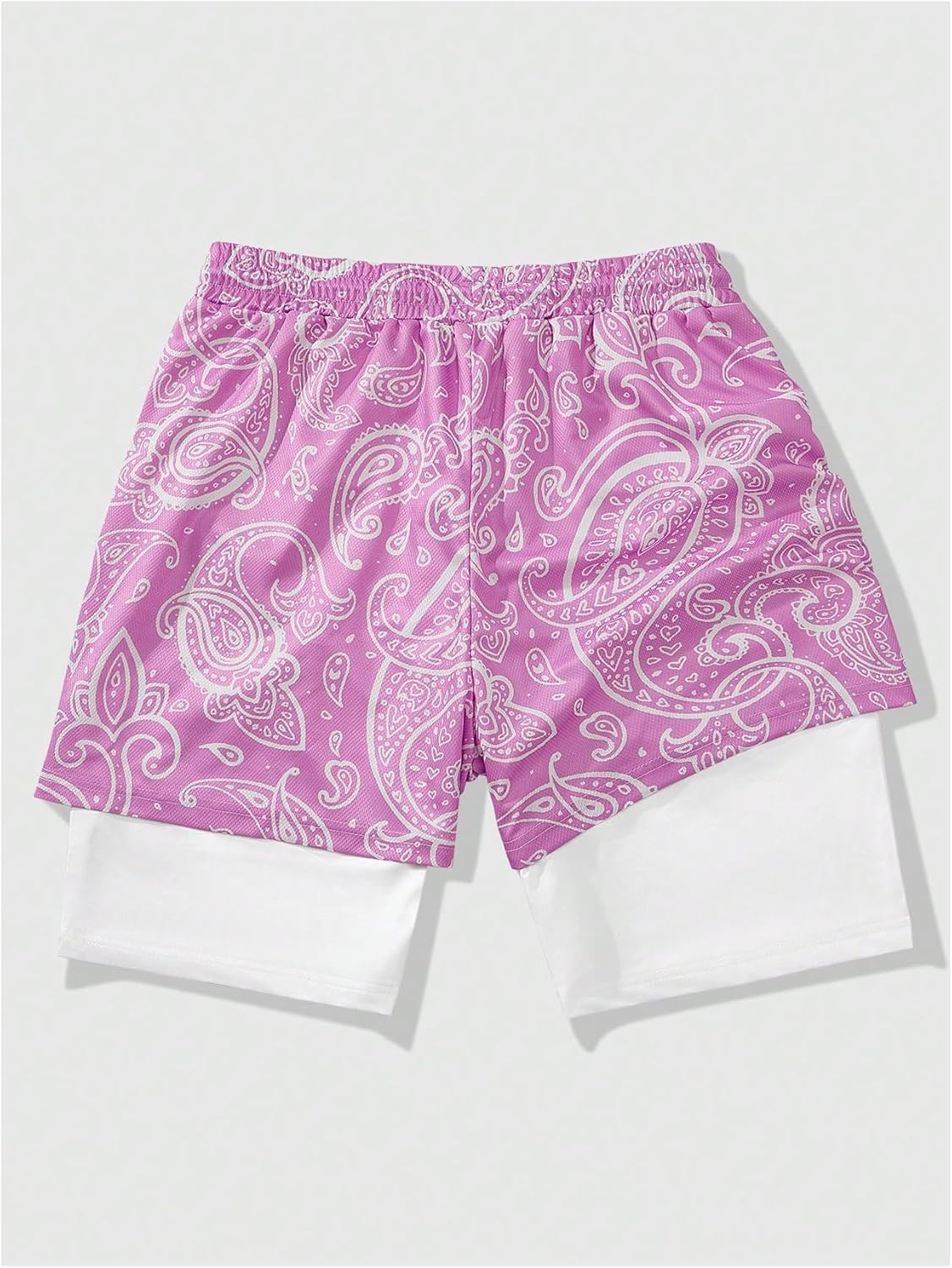 Men's Graphic Shorts with Liner Cross Print Drawstring 2 in 1 Gym Track Bottoms