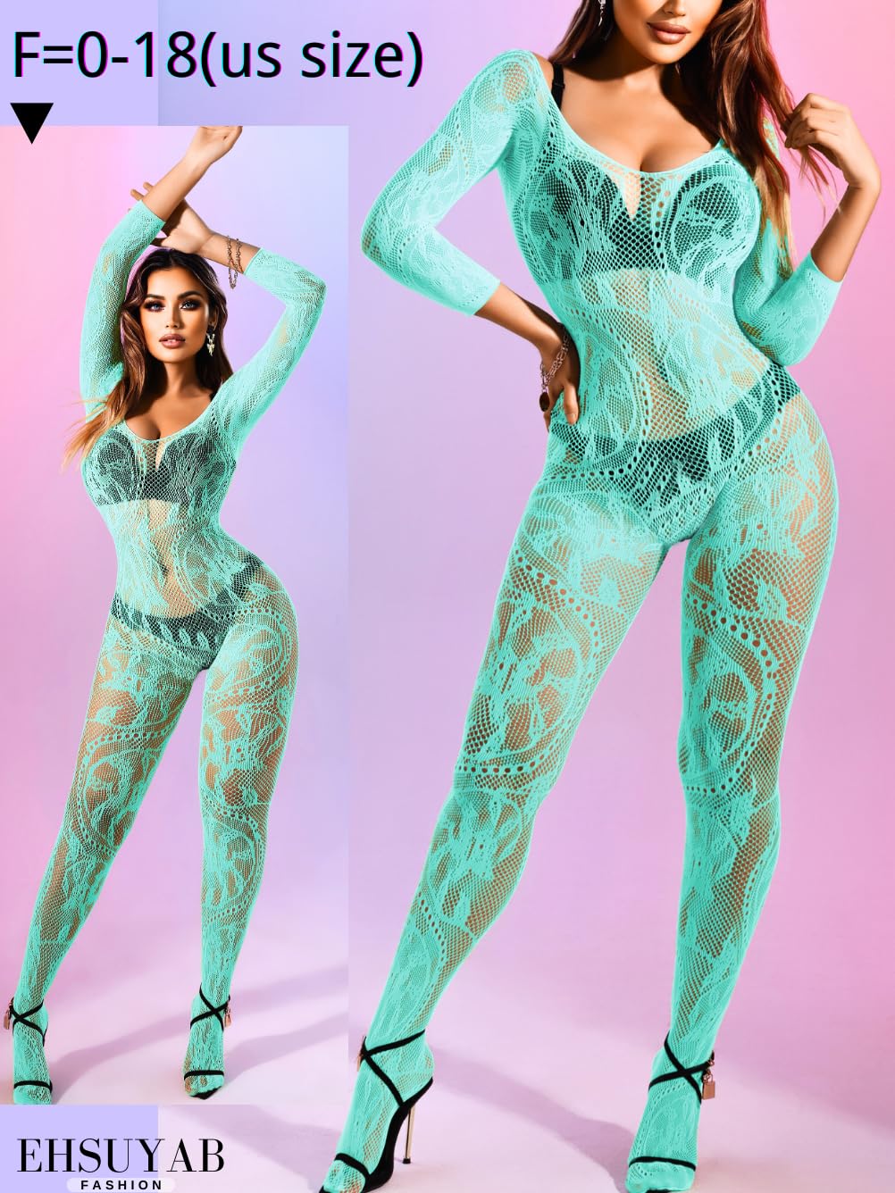 Women Sexy Body Stockings, Fishnet Bodysuit Glow Party Rave, Exotic Dancer Wear Fishnets Lingerie Outfits Plus Size