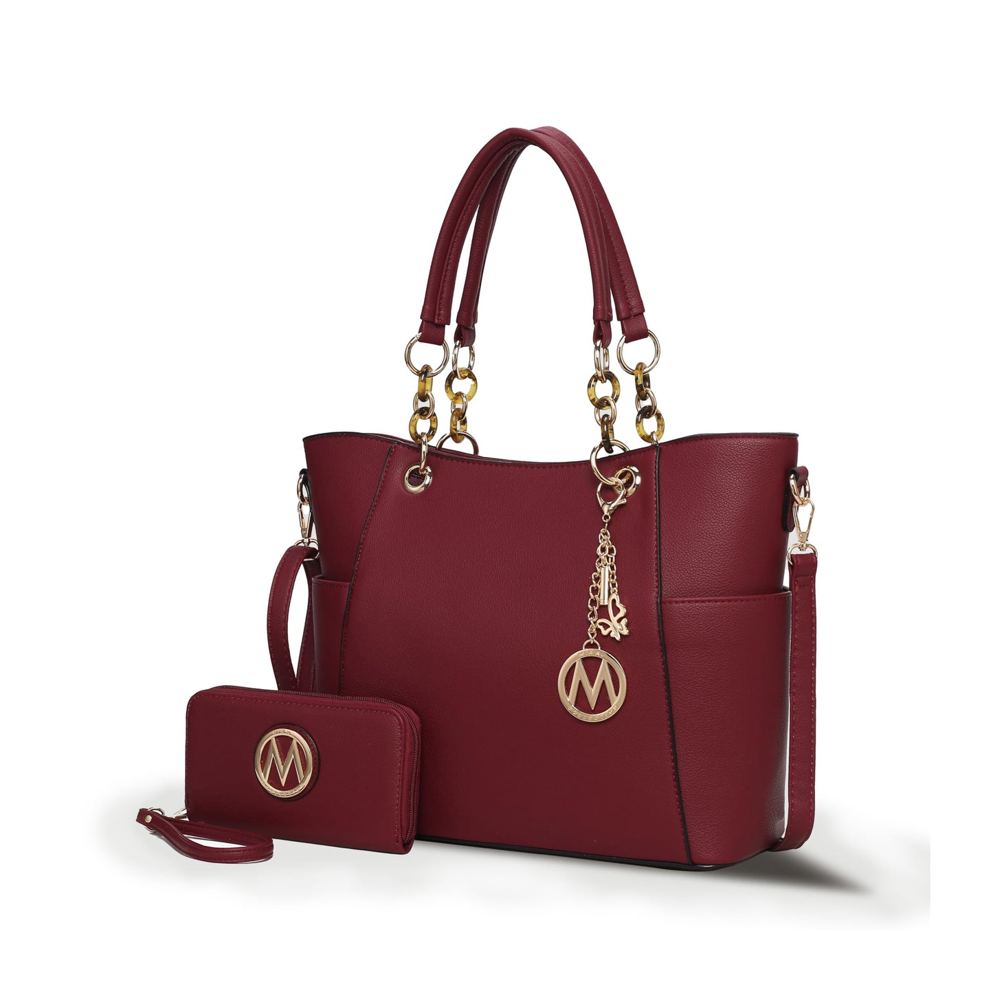 MKF Collection Tote Bag for Women, Handbag Set with Wallet-Top-Handle- Vegan Leather Purse