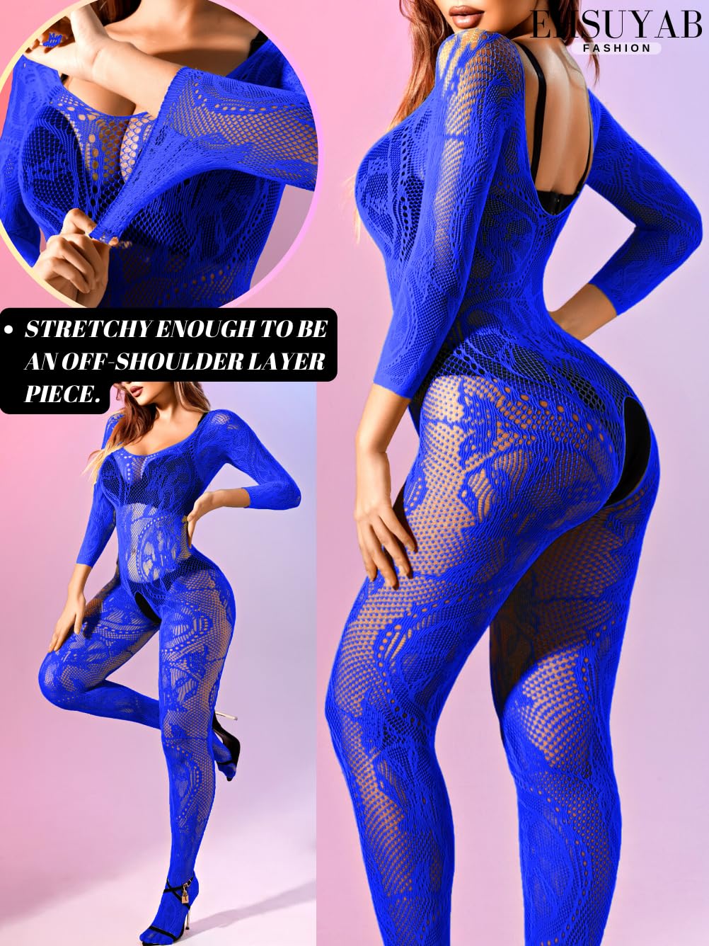 Women Sexy Body Stockings, Fishnet Bodysuit Glow Party Rave, Exotic Dancer Wear Fishnets Lingerie Outfits Plus Size