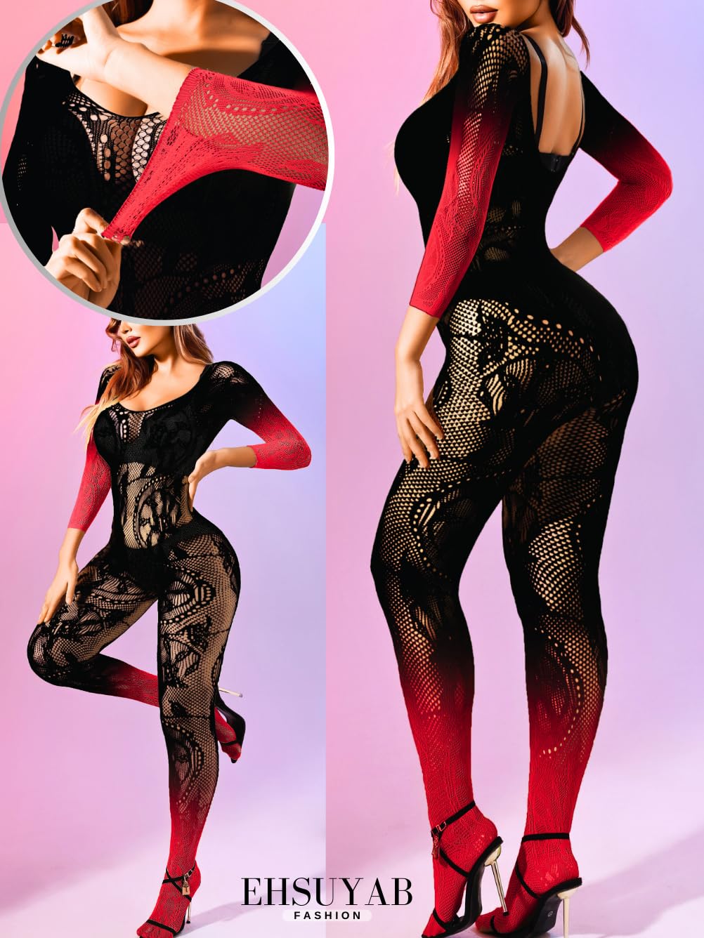 Women Sexy Body Stockings, Fishnet Bodysuit Glow Party Rave, Exotic Dancer Wear Fishnets Lingerie Outfits Plus Size