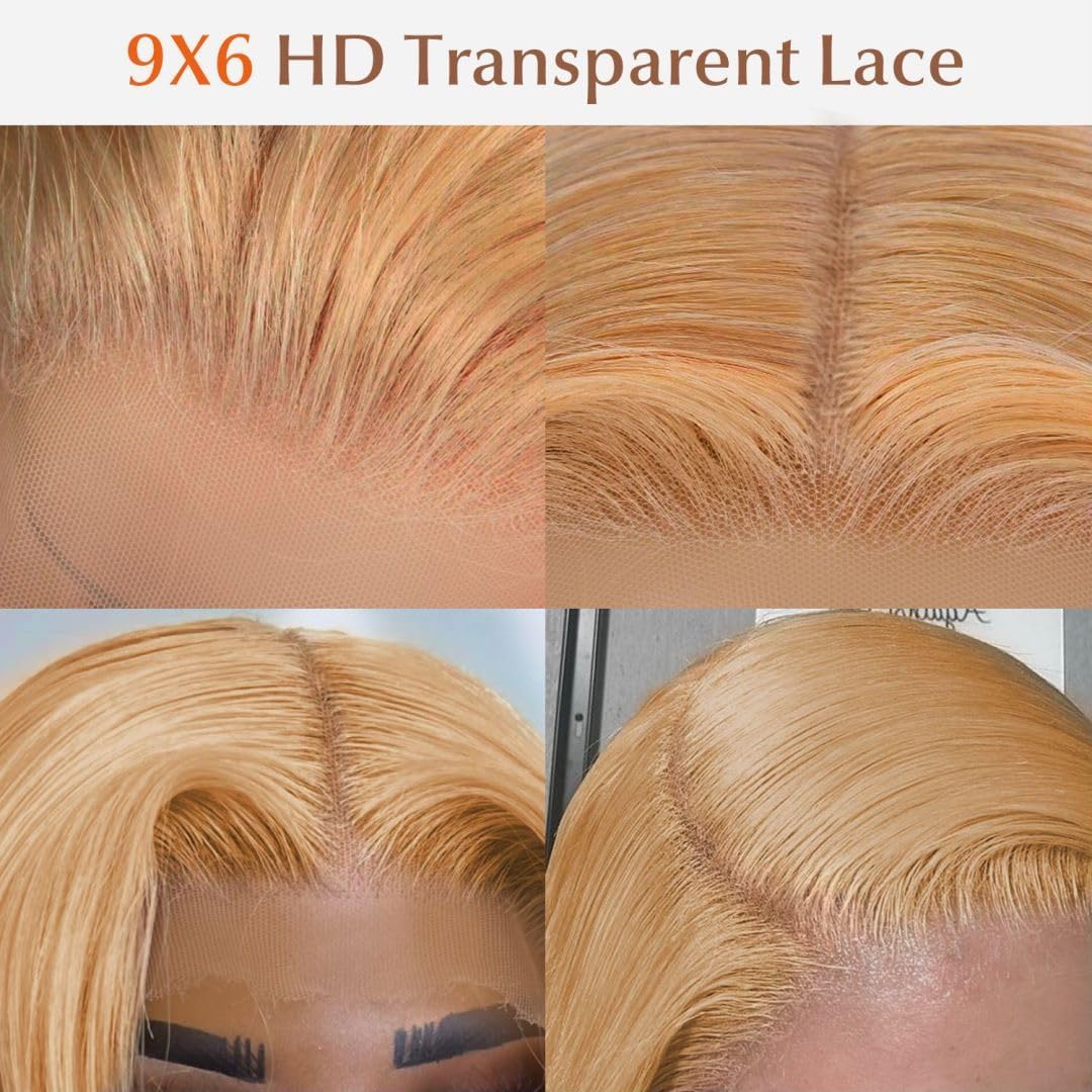 MEGOOD 200% Density Reddish Brown Deep Wave Lace Front Wigs Human Hair 13x4 HD Transparent Curly Human Hair Wig Pre Plucked 13X4 Ginger Wig Human Hair Glueless Colored Wigs With Baby Hair 18inch