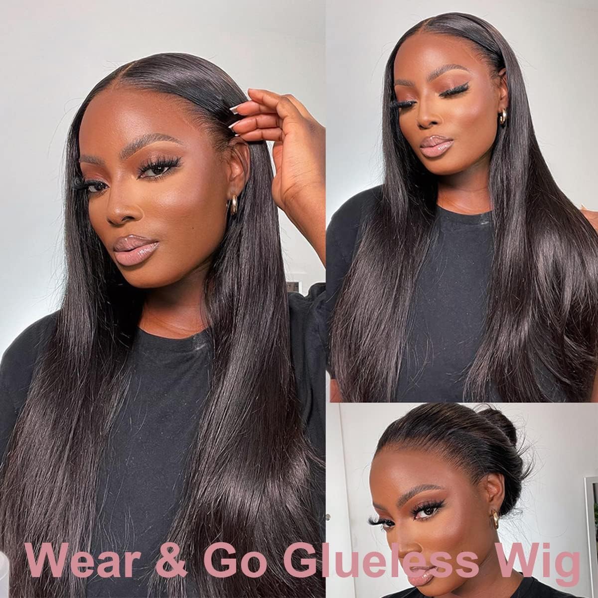 13x6 Straight Lace Front Wigs Human Hair 200 Density HD Transparent Lace Frontal Human Hair Wigs for Women Glueless Wigs Human Hair Pre Plucked 28 Inch