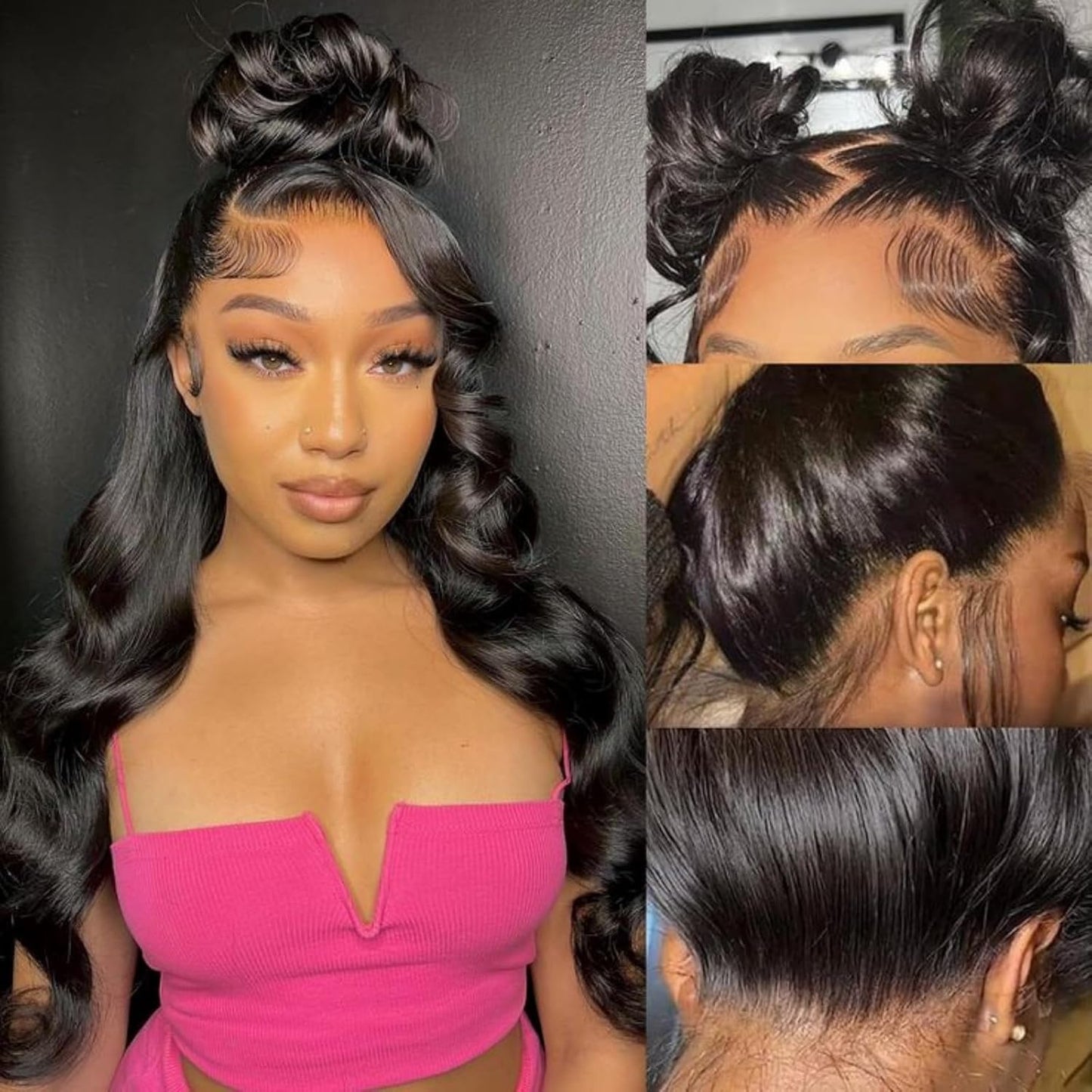 Asteria Curly Human Hair Wig 7x4 Ready To Wear Glueless Wigs Human Hair Pre Plucked Pre Cut Curly Lace Front Wigs Human Hair Wigs For Black Women 16 Inch
