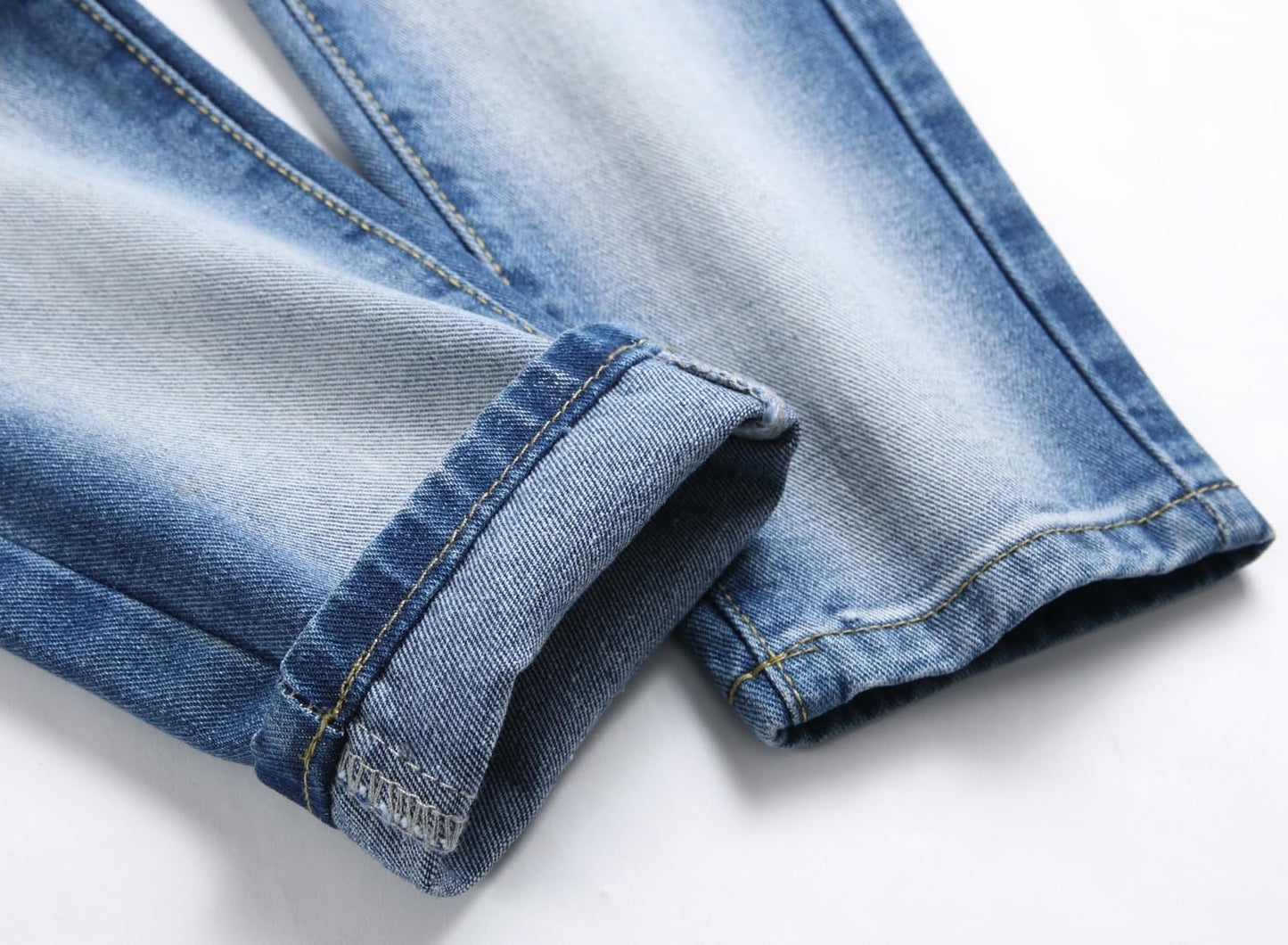 Boy's Ripped Jeans Stacked Skinny Fit Destroyed Distressed Fashion Comfy Denim Jeans Pants