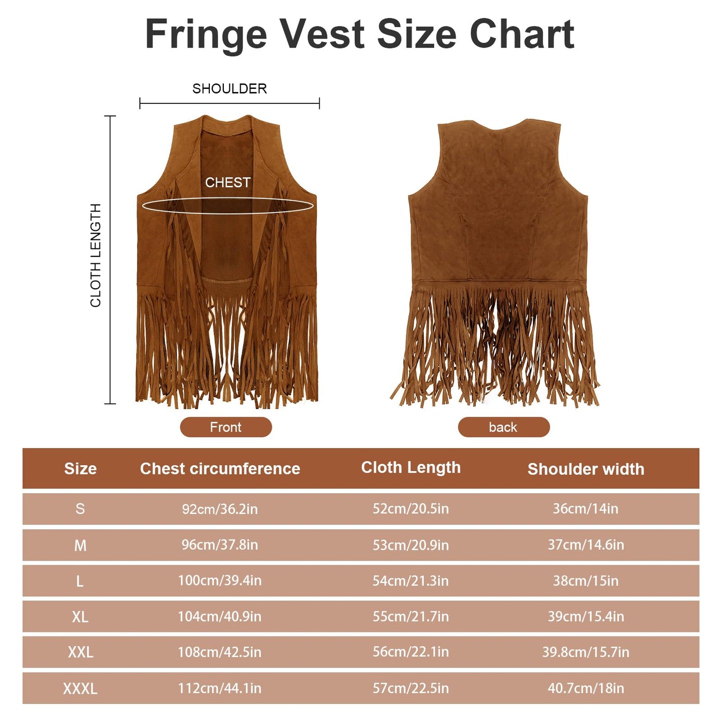 HyperFun Cowgirl Outfits for Women Western Costume Accessories Cowboy Hat Tassels Fringe Vest Earring Hippie Glasses Bandana