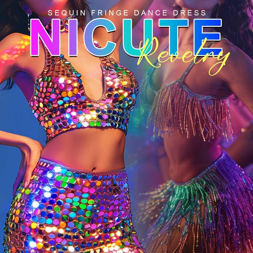 Nicute Sequin Tube Top Sparkly Crop Tops for Women