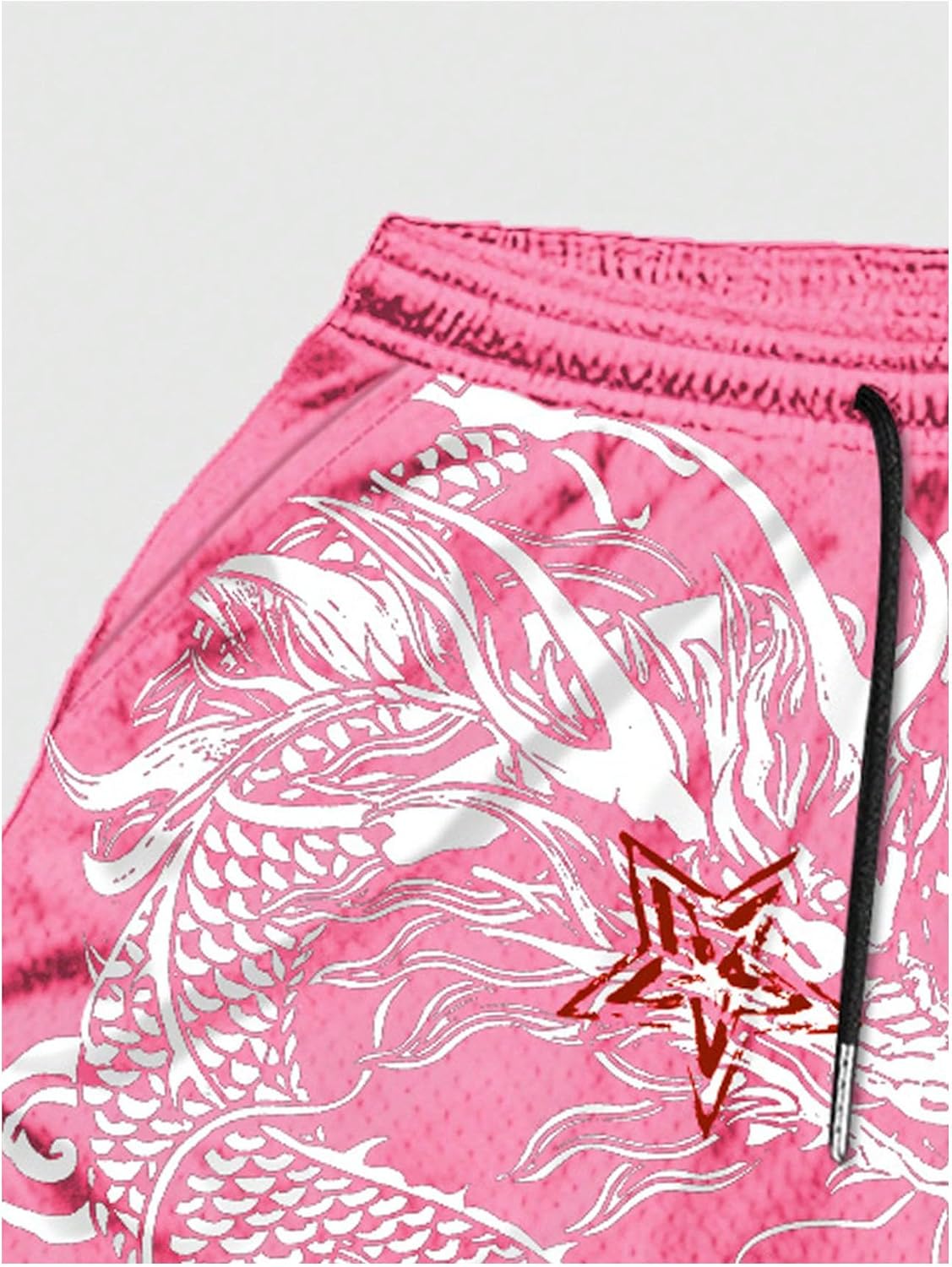 Men's Graphic Shorts with Liner Cross Print Drawstring 2 in 1 Gym Track Bottoms