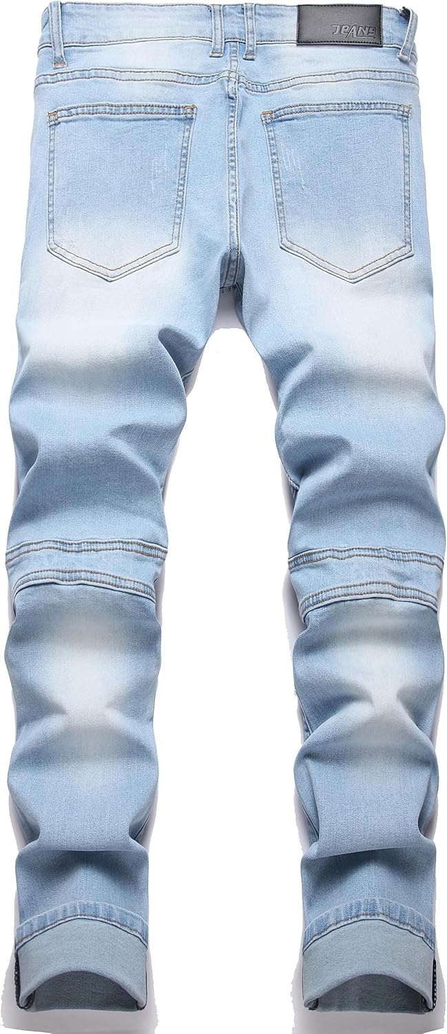 Fashion Slim Jeans Men Stretch Denim Pants