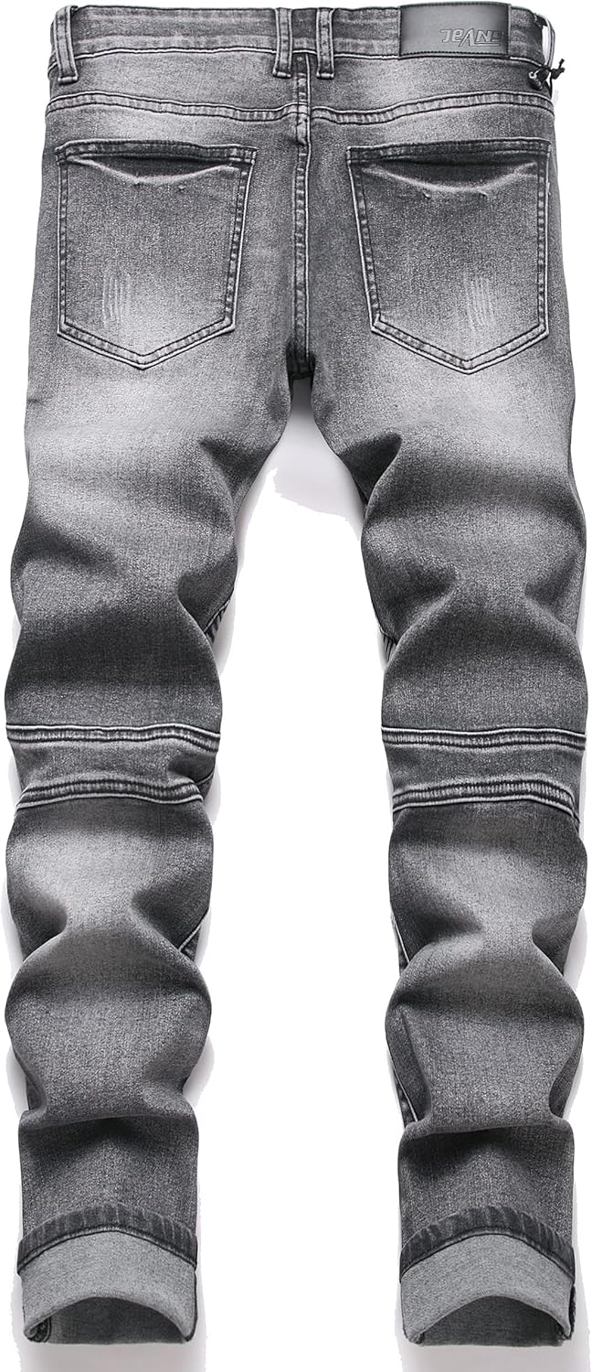 Fashion Slim Jeans Men Stretch Denim Pants