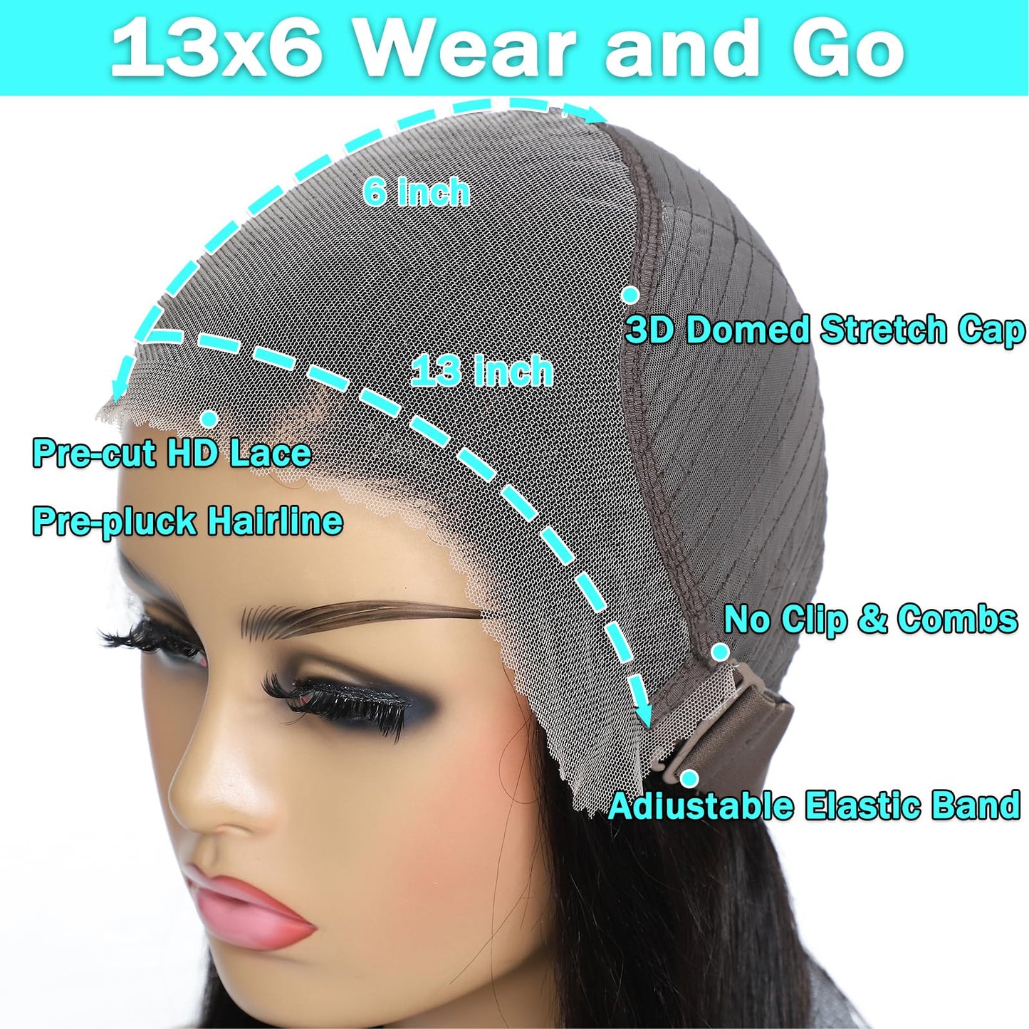 13x6 Lace Front Wigs Human Hair Pre Plucked 180 Density 26 Inch HD Body Wave Lace Front Wigs Human Hair 10A Frontal Wigs Human Hair wigs for Women Glueless Wigs Human Hair Pre Plucked Black wig