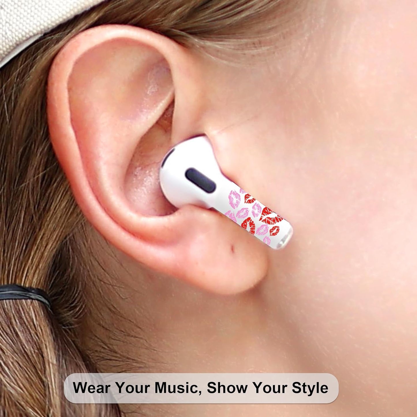 RockMax for AirPods 4 Skin,Personalized Decal Sticker for Air Pods 4th Gen, Compatible with AirPods 4 Case Pink, Durable Tattoo Wrap, Easy to Apply