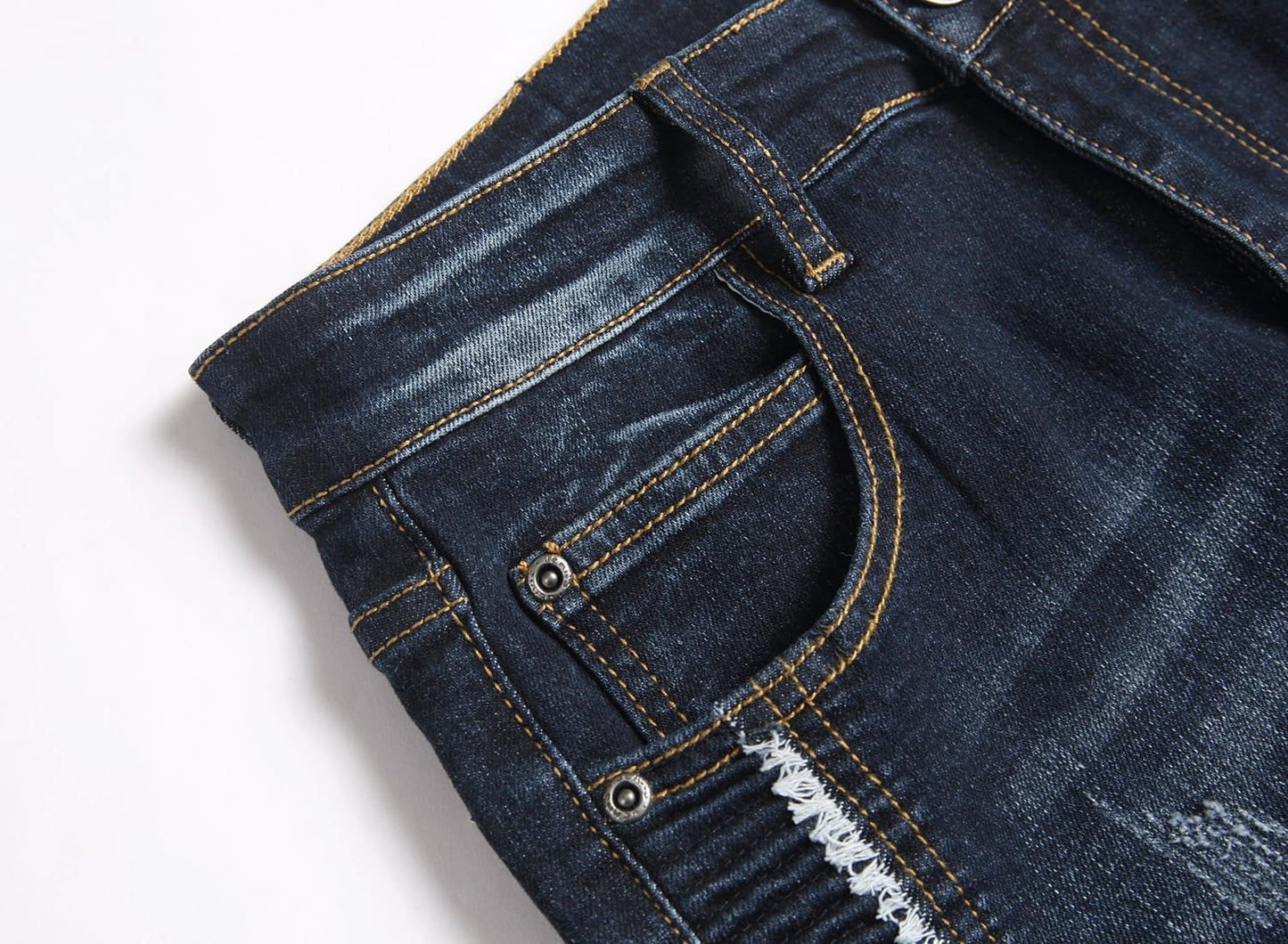 Fashion Slim Jeans Men Stretch Denim Pants