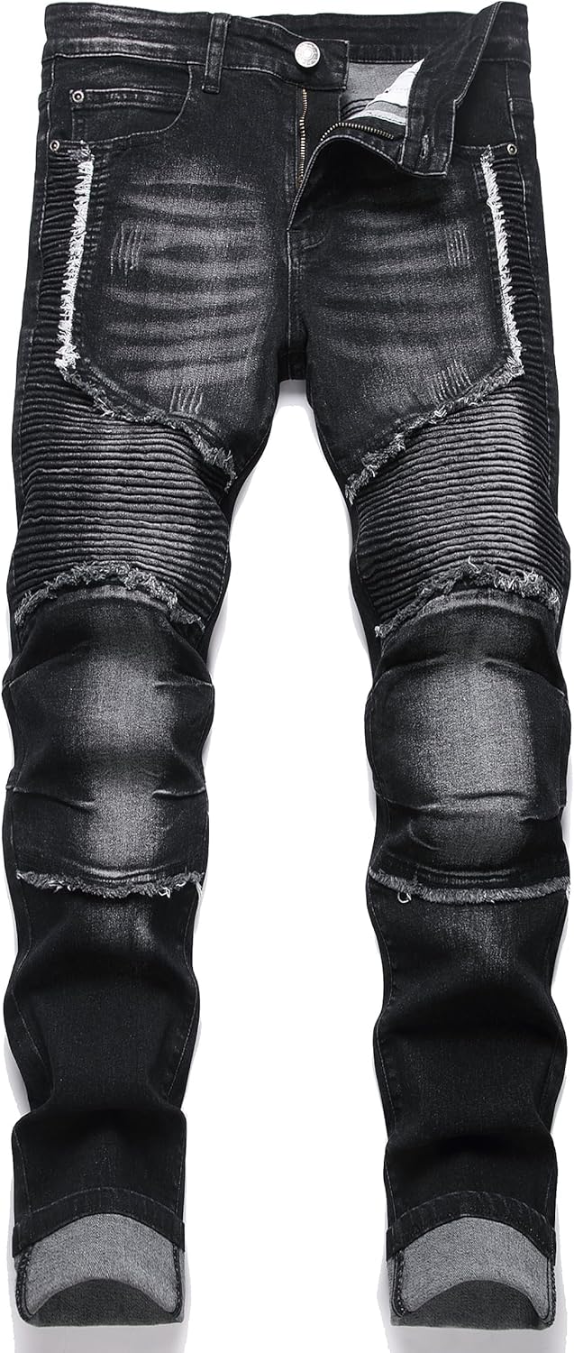 Fashion Slim Jeans Men Stretch Denim Pants