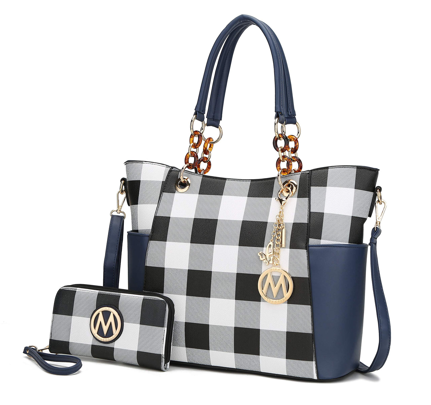 MKF Collection Tote Bag for Women, Handbag Set with Wallet-Top-Handle- Vegan Leather Purse