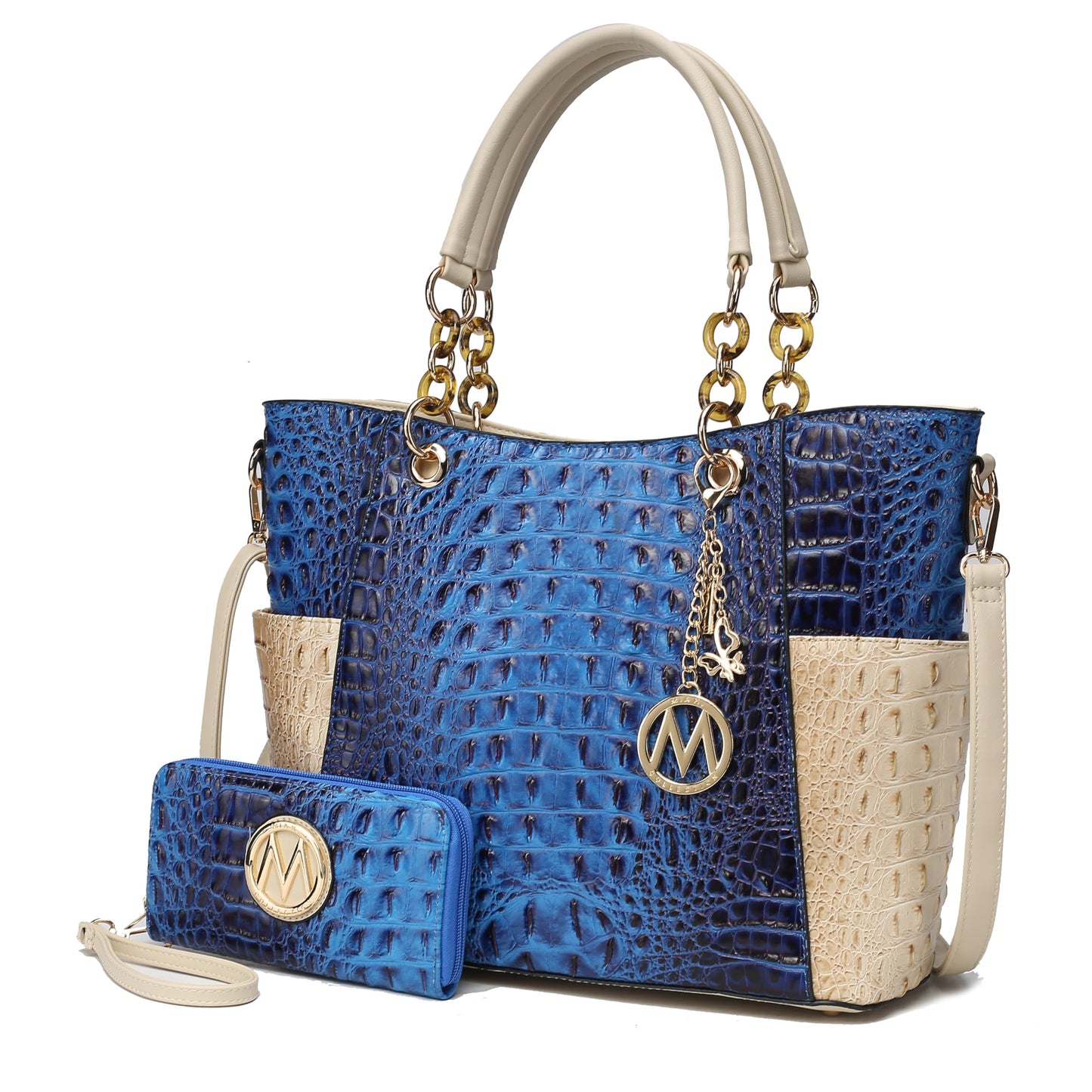 MKF Collection Tote Bag for Women, Handbag Set with Wallet-Top-Handle- Vegan Leather Purse