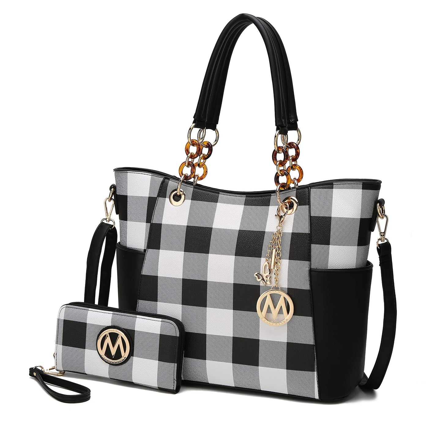 MKF Collection Tote Bag for Women, Handbag Set with Wallet-Top-Handle- Vegan Leather Purse