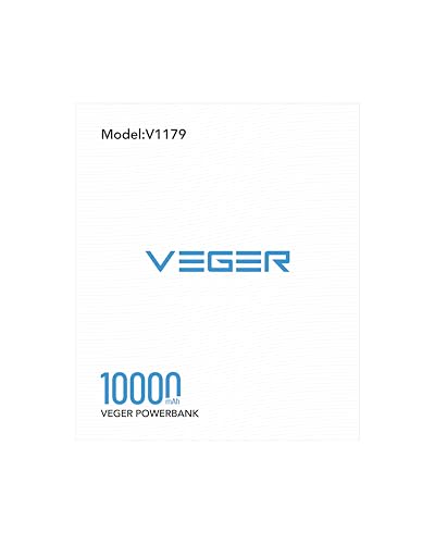 VEGER Compact Portable Charger with Built in Cable(Removable), 10000mAh Cute Power Bank 20W Fast Charging, Sparkling Battery Pack Fashion Travel Accessory Compatible with iPhone 15/14, Android-Purple