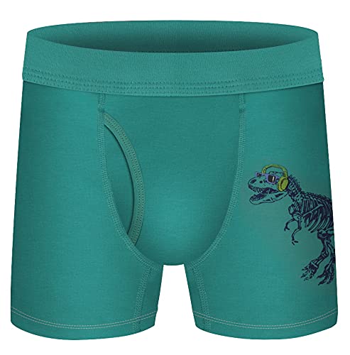 Boys Boxer Briefs,Cotton Toddler Underwear Breathable Mesh Performance Sport Big Boy Boxer Briefs with Fly 5 Pack