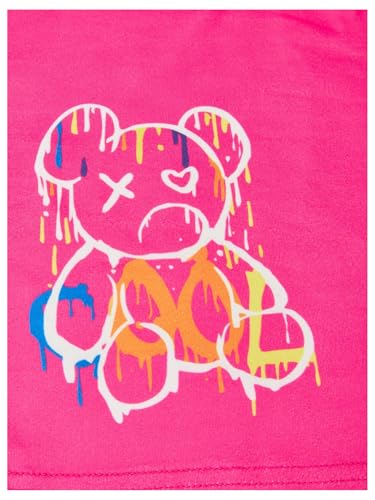 SOLY HUX Girl's Graphic 3 Piece Outfits Sheer Crop Tee and Cami Top with Jeans Pants Set