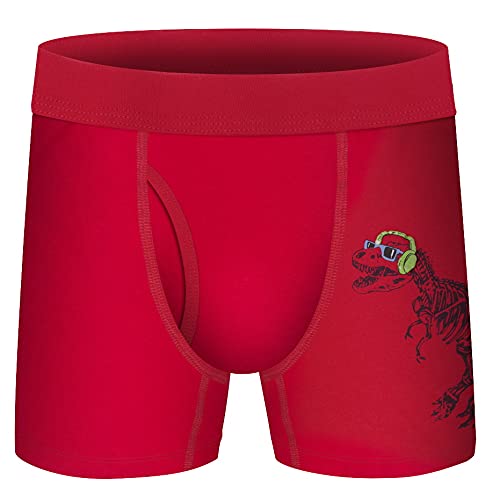 Boys Boxer Briefs,Cotton Toddler Underwear Breathable Mesh Performance Sport Big Boy Boxer Briefs with Fly 5 Pack