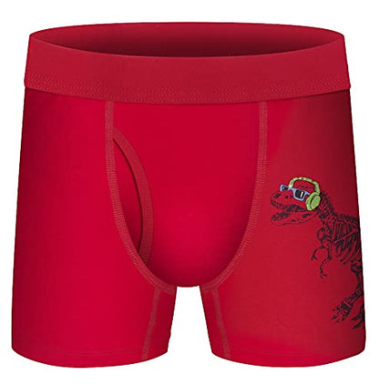 Boys Boxer Briefs,Cotton Toddler Underwear Breathable Mesh Performance Sport Big Boy Boxer Briefs with Fly 5 Pack