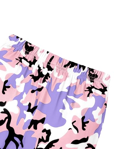 Toddler Girl Clothes Camo Girls Outfits Ruffle Sleeve Tops + Bell Bottom Flared Pants 2 Piece Winter Sweatsuit 2-10T