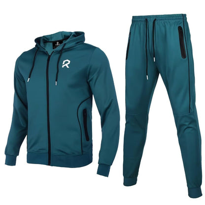 R RAMBLER 1985 Men's Tracksuit Active fashion Hoodie outifts zip sweatsuit set jogger sportswear